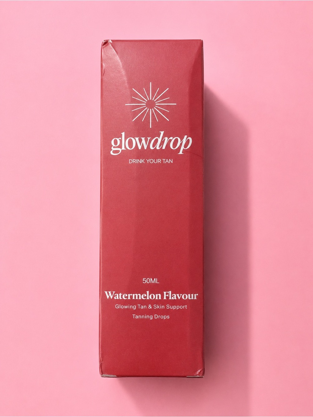 Glowdrop Watermelon Flavour Tanning Drops - Drink Your Tan Factory Sealed